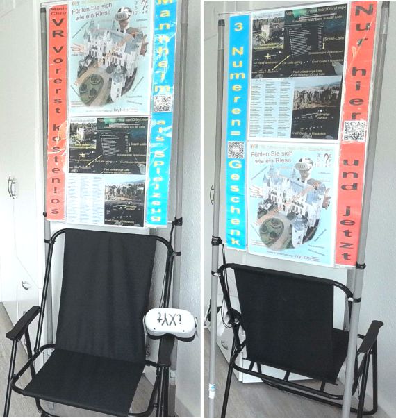 Two views of "VR mini-club"
